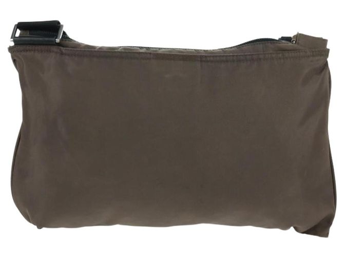 Borsa a Spalla PRADA Nylon Beige Argento Autentica ep12552 - vista 3