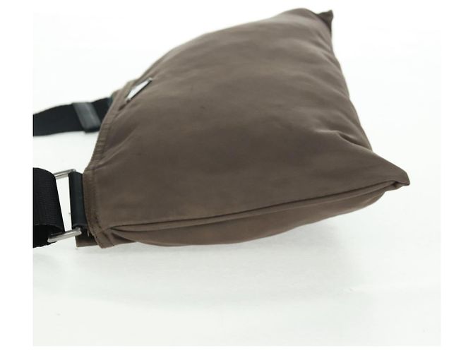 Borsa a Spalla PRADA Nylon Beige Argento Autentica ep12552 - vista 4