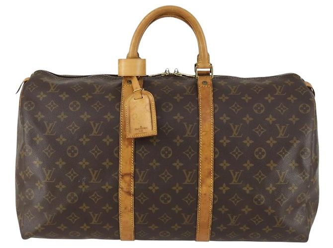 LOUIS VUITTON Sac Boston Monogram Keepall 50 M41426 LV Auth 157303 Monogramme - vue 2