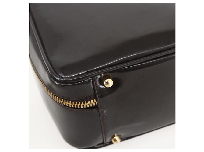 GUCCI Vanity Bag Emaille 2way Braun Gold 000 2122 0565 Auth am10324 Golden - Ansicht 13