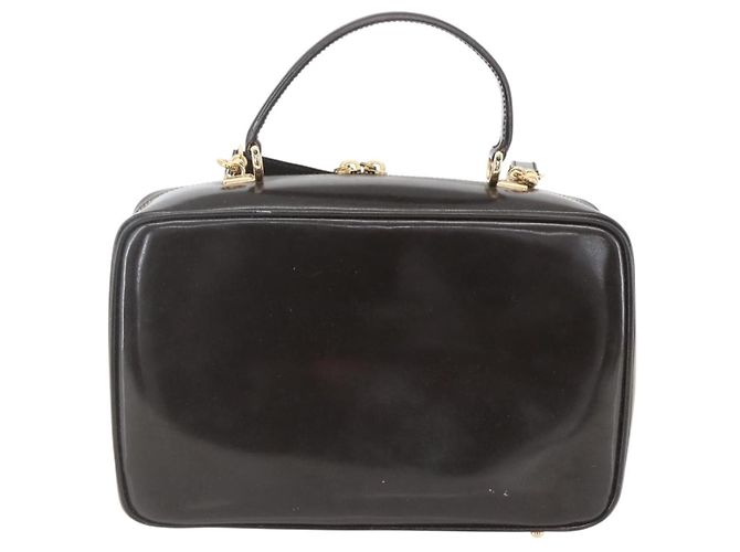 GUCCI Vanity Bag Emaille 2way Braun Gold 000 2122 0565 Auth am10324 Golden - Ansicht 3