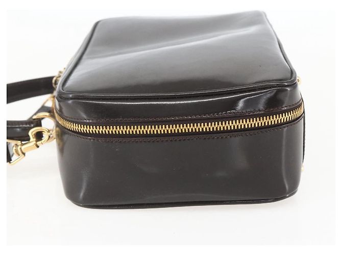GUCCI Vanity Bag Emaille 2way Braun Gold 000 2122 0565 Auth am10324 Golden - Ansicht 4