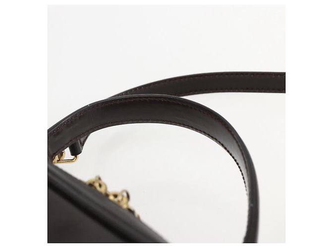 GUCCI Vanity Bag Emaille 2way Braun Gold 000 2122 0565 Auth am10324 Golden - Ansicht 8