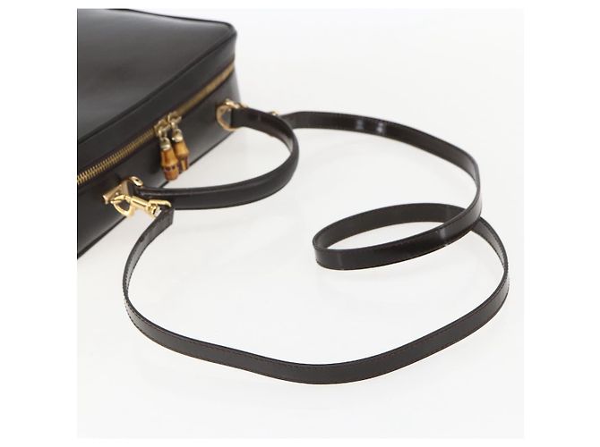GUCCI Vanity Bag Emaille 2way Braun Gold 000 2122 0565 Auth am10324 Golden - Ansicht 9