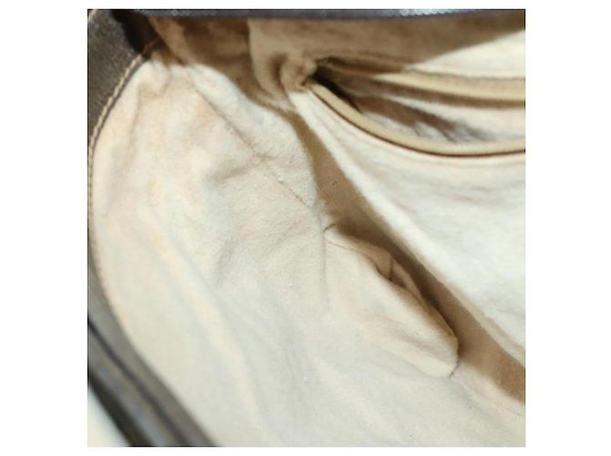 Borsa Sherry Line GG Supreme Web di GUCCI in PVC beige e oro 41 001 4085 Auth 156428 D'oro - vista 19