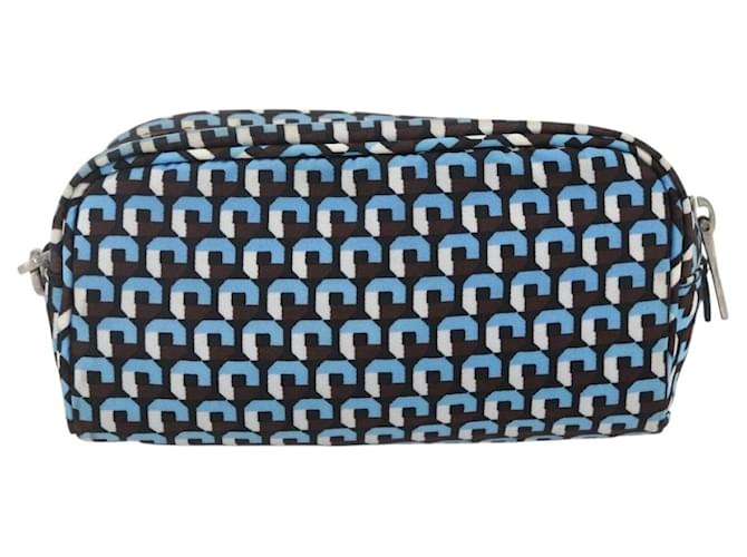 Pochette Prada Nylon Blu Argento Auth 159464 - vista 3
