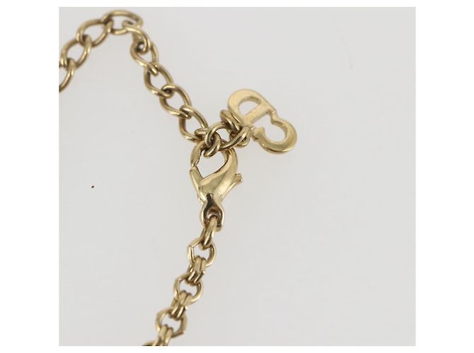Collana Christian Dior in metallo dorato Auth am10310 - vista 11