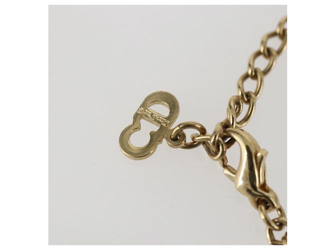 Collana Christian Dior in metallo dorato Auth am10310 - vista 6