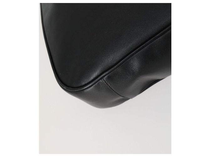 Bolsa de Ombro de Couro Gucci Bamboo 2way Preto Dourado 001 1577 Auth 155471 - vista 13