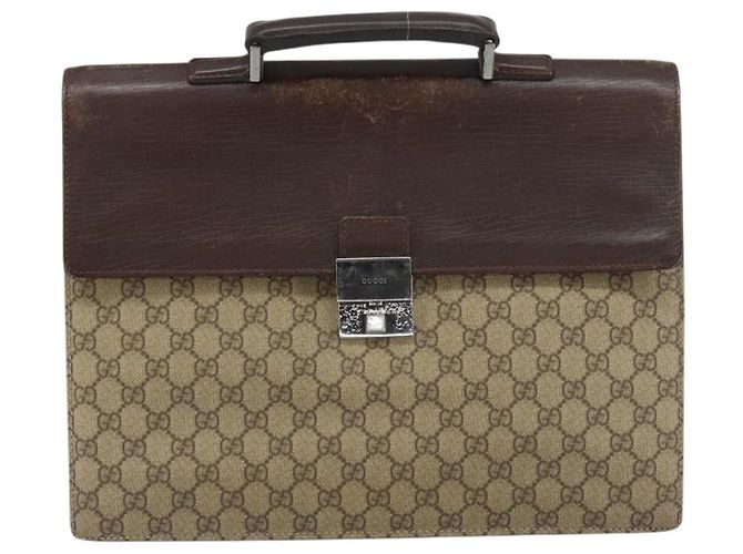GUCCI GG Supreme Business Bag PVC Beige 34044 Auth ar13890 - Ansicht 2