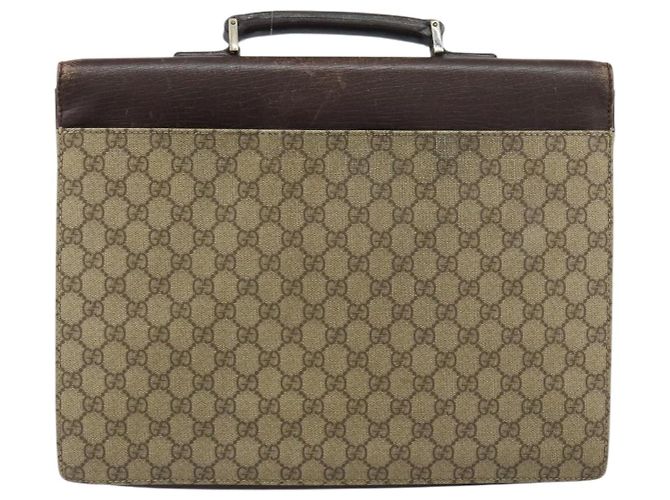 GUCCI GG Supreme Business Bag PVC Beige 34044 Auth ar13890 - Ansicht 3