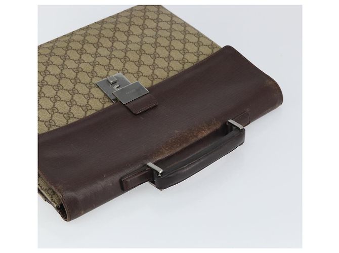 GUCCI GG Supreme Business Bag PVC Beige 34044 Auth ar13890 - Ansicht 6