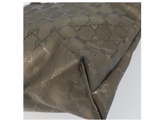 Bolso Tote GG Cristal GUCCI Bronce Plata 211138 Auth gh1536 - vista 10