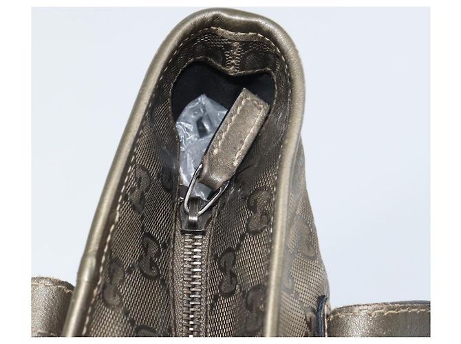 Bolso Tote GG Cristal GUCCI Bronce Plata 211138 Auth gh1536 - vista 15
