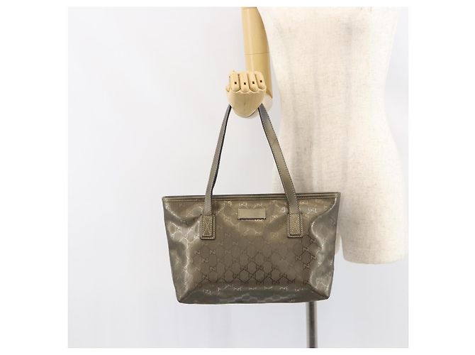 Bolso Tote GG Cristal GUCCI Bronce Plata 211138 Auth gh1536 - vista 22