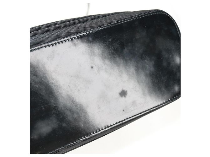 Borsa a mano Gucci Bamboo in nylon 2 vie nera argento 000 1705 0588 Auth 160486 Nero - vista 13