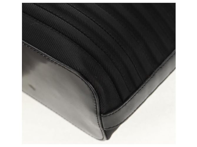 Borsa a mano Gucci Bamboo in nylon 2 vie nera argento 000 1705 0588 Auth 160486 Nero - vista 15