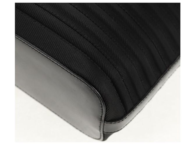 Borsa a mano Gucci Bamboo in nylon 2 vie nera argento 000 1705 0588 Auth 160486 Nero - vista 17