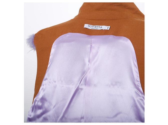 Autre Marque Vivetta Faux Fur Panelled Vest Purple - view 8