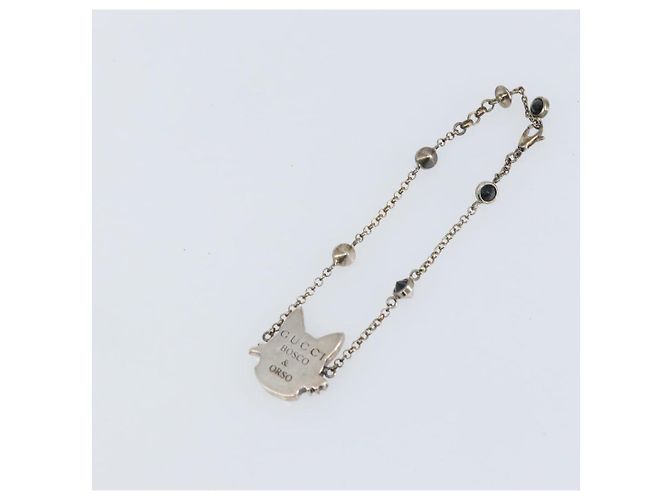 Bracciale GUCCI Ag925 BOSCO&ORSO Argento Auth 159492M - vista 6