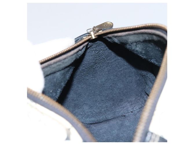 Borsa a spalla MCM Vicetos Logogram in pelle PVC bianca e oro Auth 159292 Bianco D'oro - vista 17