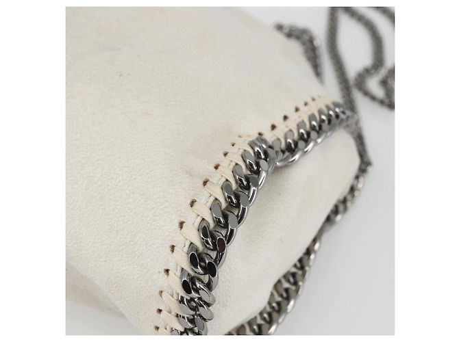 Autre Marque Stella McCartney Kette Falabella Mini Tasche Polyester 2way 371223 Auth BA9423 Silber Weiß - Ansicht 12