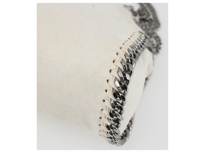 Autre Marque Stella McCartney Kette Falabella Mini Tasche Polyester 2way 371223 Auth BA9423 Silber Weiß - Ansicht 14