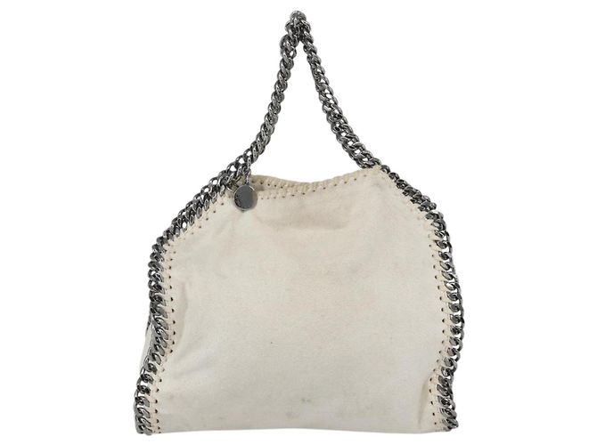 Autre Marque Stella McCartney Kette Falabella Mini Tasche Polyester 2way 371223 Auth BA9423 Silber Weiß - Ansicht 2