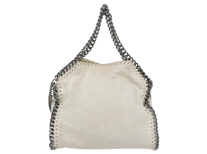 Autre Marque Stella McCartney Kette Falabella Mini Tasche Polyester 2way 371223 Auth BA9423 Silber Weiß - Ansicht 3