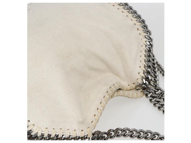 Autre Marque Stella McCartney Kette Falabella Mini Tasche Polyester 2way 371223 Auth BA9423 Silber Weiß - Ansicht 6