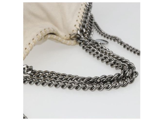 Autre Marque Stella McCartney Kette Falabella Mini Tasche Polyester 2way 371223 Auth BA9423 Silber Weiß - Ansicht 7