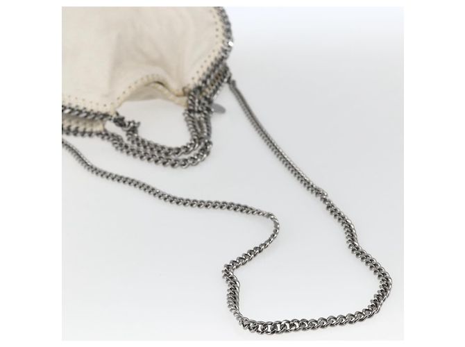 Autre Marque Stella McCartney Kette Falabella Mini Tasche Polyester 2way 371223 Auth BA9423 Silber Weiß - Ansicht 9