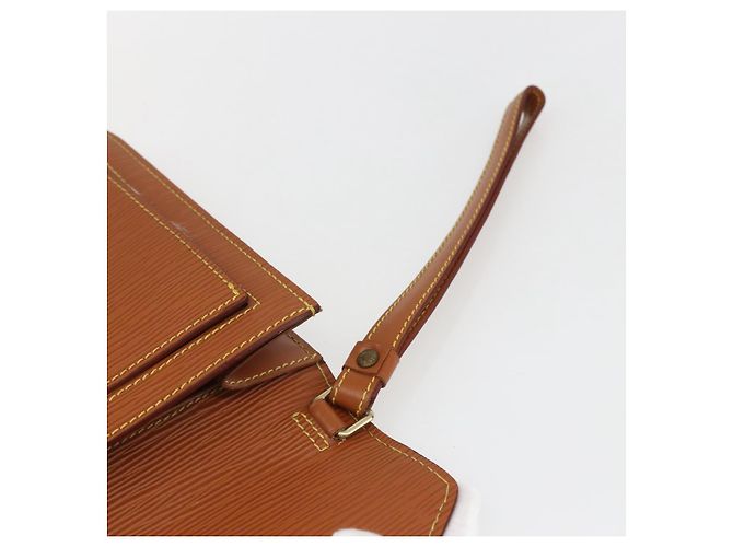 LOUIS VUITTON Borsa a Mano Dragonne Epi Serie Beige LV Auth ep12601 - vista 12