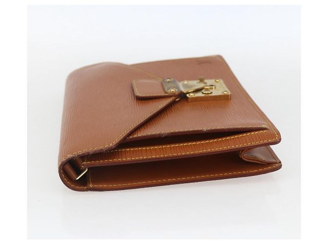 LOUIS VUITTON Borsa a Mano Dragonne Epi Serie Beige LV Auth ep12601 - vista 5