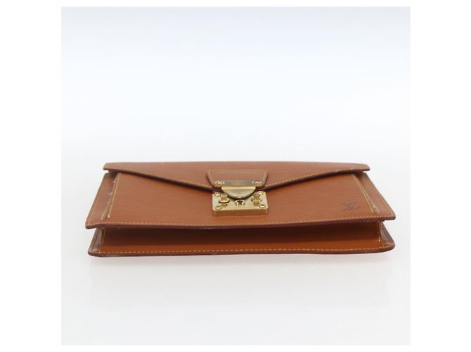 LOUIS VUITTON Borsa a Mano Dragonne Epi Serie Beige LV Auth ep12601 - vista 7