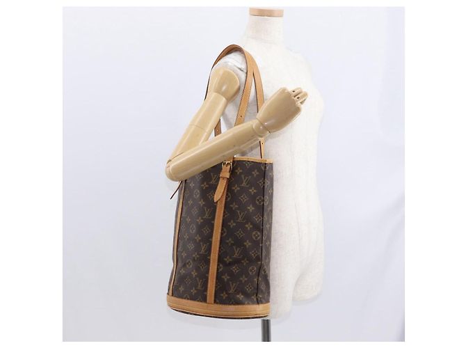 LOUIS VUITTON Borsa a Spalla Monogram Bucket GM M42236 LV Auth ka1351 Monogramma - vista 23