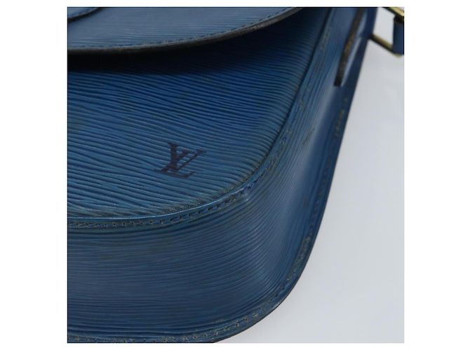 LOUIS VUITTON Borsa a Spalla Epi Saint Cloud GM Blu Toledo M52195 LV Auth 159383 - vista 10