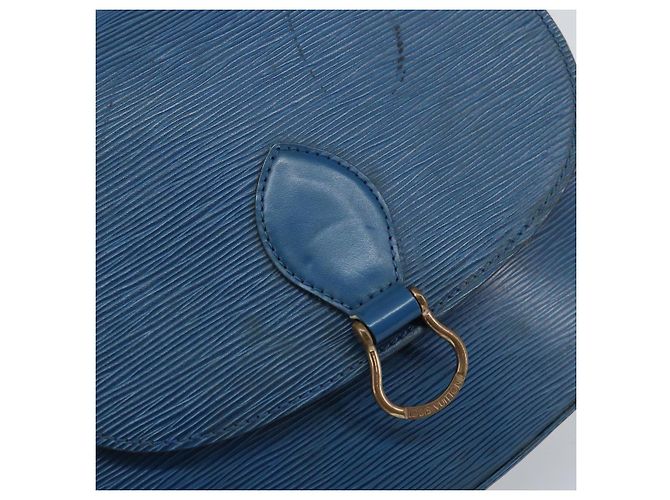 LOUIS VUITTON Borsa a Spalla Epi Saint Cloud GM Blu Toledo M52195 LV Auth 159383 - vista 15