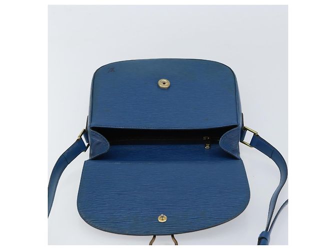 LOUIS VUITTON Borsa a Spalla Epi Saint Cloud GM Blu Toledo M52195 LV Auth 159383 - vista 16