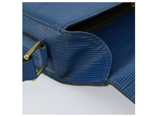 LOUIS VUITTON Borsa a Spalla Epi Saint Cloud GM Blu Toledo M52195 LV Auth 159383 - vista 18