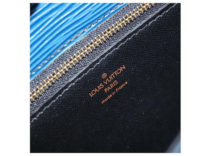 LOUIS VUITTON Borsa a Spalla Epi Saint Cloud GM Blu Toledo M52195 LV Auth 159383 - vista 19