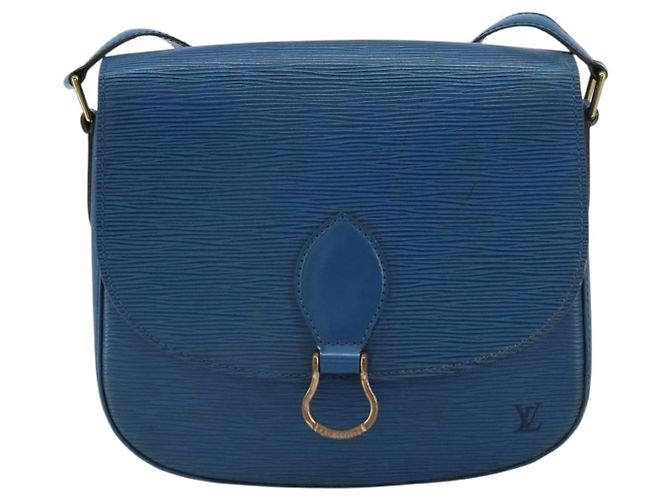 LOUIS VUITTON Borsa a Spalla Epi Saint Cloud GM Blu Toledo M52195 LV Auth 159383 - vista 2