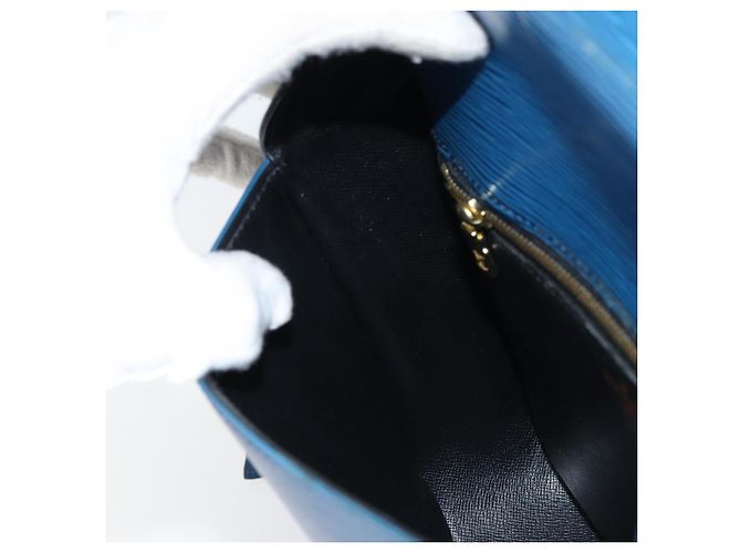LOUIS VUITTON Borsa a Spalla Epi Saint Cloud GM Blu Toledo M52195 LV Auth 159383 - vista 22