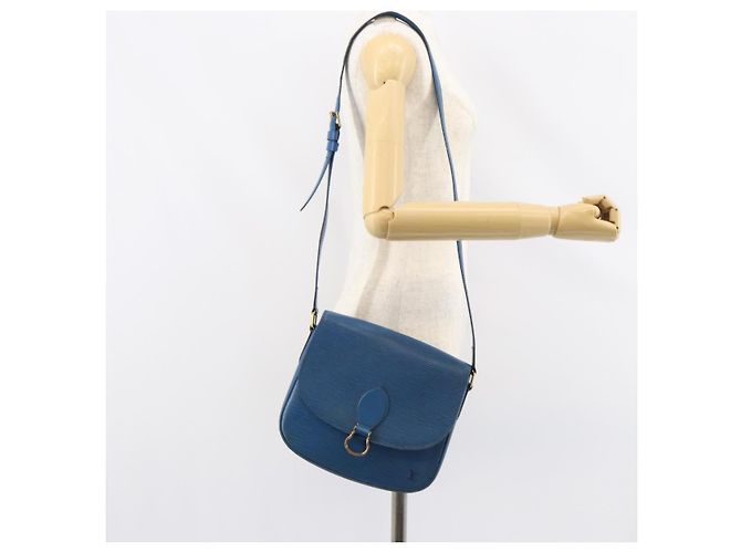 LOUIS VUITTON Borsa a Spalla Epi Saint Cloud GM Blu Toledo M52195 LV Auth 159383 - vista 26