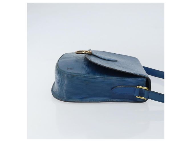 LOUIS VUITTON Borsa a Spalla Epi Saint Cloud GM Blu Toledo M52195 LV Auth 159383 - vista 4