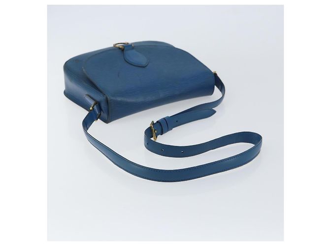LOUIS VUITTON Borsa a Spalla Epi Saint Cloud GM Blu Toledo M52195 LV Auth 159383 - vista 7