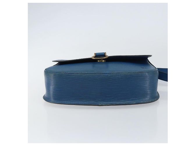 LOUIS VUITTON Borsa a Spalla Epi Saint Cloud GM Blu Toledo M52195 LV Auth 159383 - vista 9
