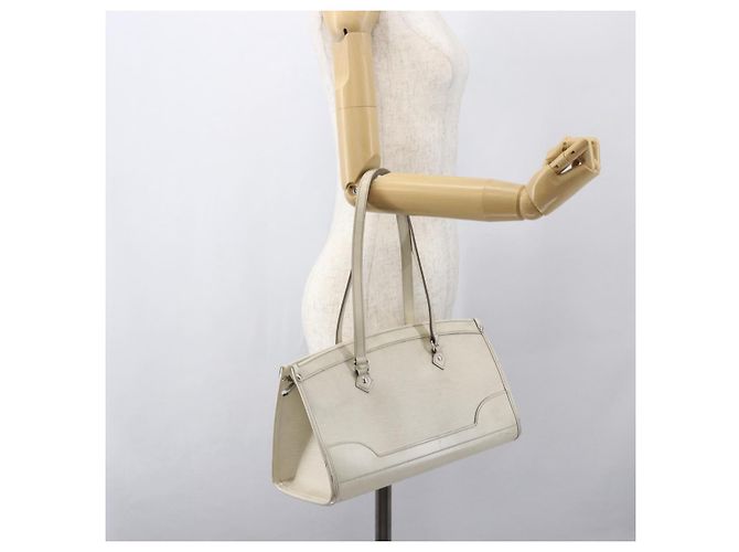 LOUIS VUITTON Borsa a Mano Epi Madeleine PM Bianca Yvoire M5933J LV Auth 160228 Bianco - vista 21