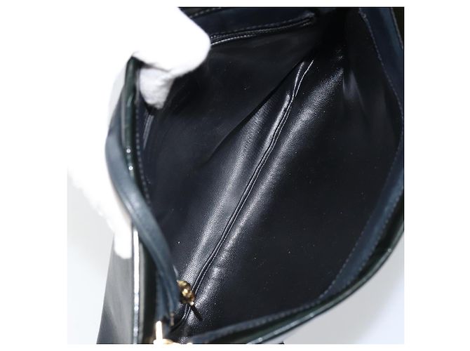 Borsa a Spalla Salvatore Ferragamo in Pelle Nera e Oro Auth BA9418 Nero D'oro - vista 16