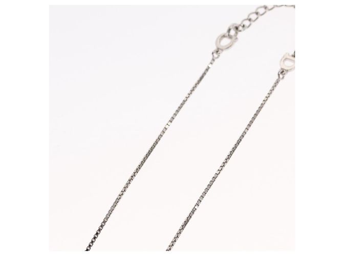 Choker in metallo argento Christian Dior Auth ti3633 - vista 12